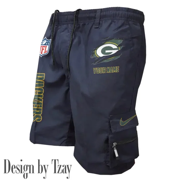 Green Bay Packers Pocket Pants Military Style Tactical Shorts New 2025 AZMSHORT151 - Image 4