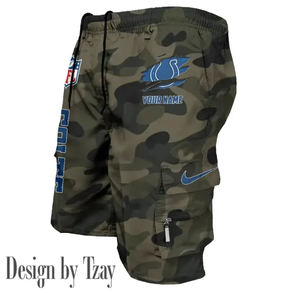 Indianapolis Colts Pocket Pants Military Style Tactical Shorts New 2025 AZMSHORT153