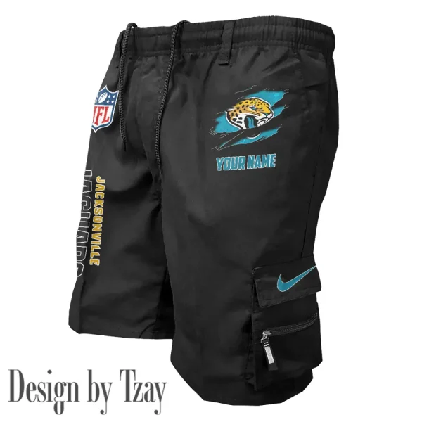 Jacksonville Jaguars Pocket Pants Military Style Tactical Shorts New 2025 AZMSHORT154