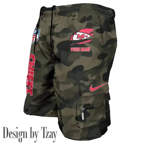 Kansas City Chiefs Pocket Pants Military Style Tactical Shorts New 2025 AZMSHORT155 - Image 2