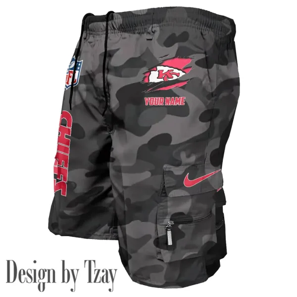 Kansas City Chiefs Pocket Pants Military Style Tactical Shorts New 2025 AZMSHORT155 - Image 3