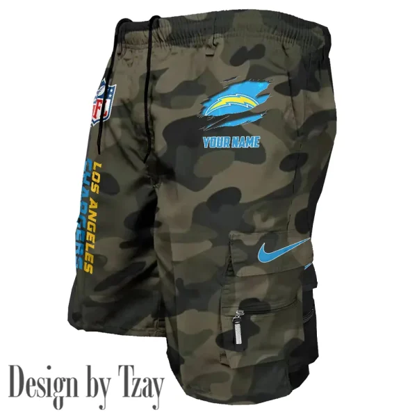 Los Angeles Chargers Pocket Pants Military Style Tactical Shorts New 2025 AZMSHORT157