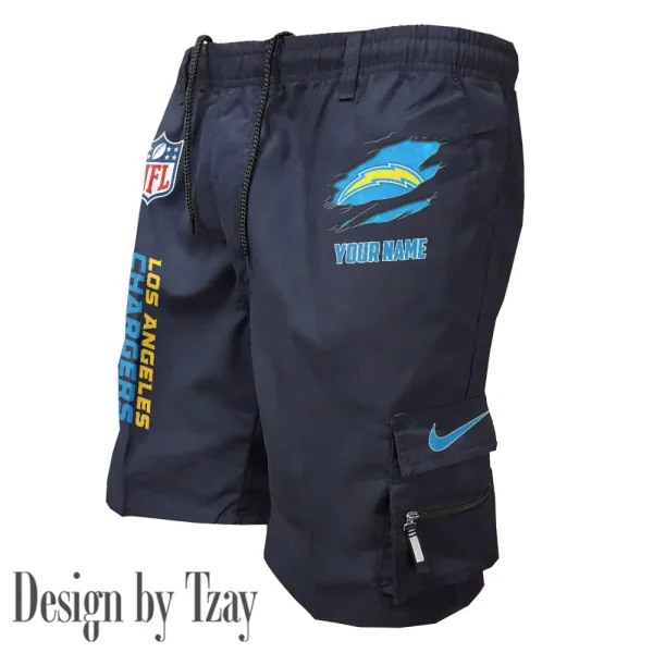 Los Angeles Chargers Pocket Pants Military Style Tactical Shorts New 2025 AZMSHORT157 - Image 2
