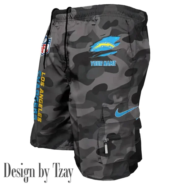 Los Angeles Chargers Pocket Pants Military Style Tactical Shorts New 2025 AZMSHORT157 - Image 3