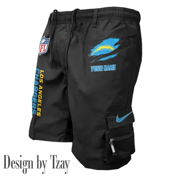 Los Angeles Chargers Pocket Pants Military Style Tactical Shorts New 2025 AZMSHORT157 - Image 4