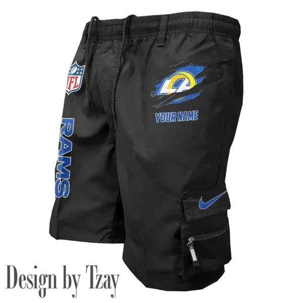Los Angeles Rams Pocket Pants Military Style Tactical Shorts New 2025 AZMSHORT158 - Image 3