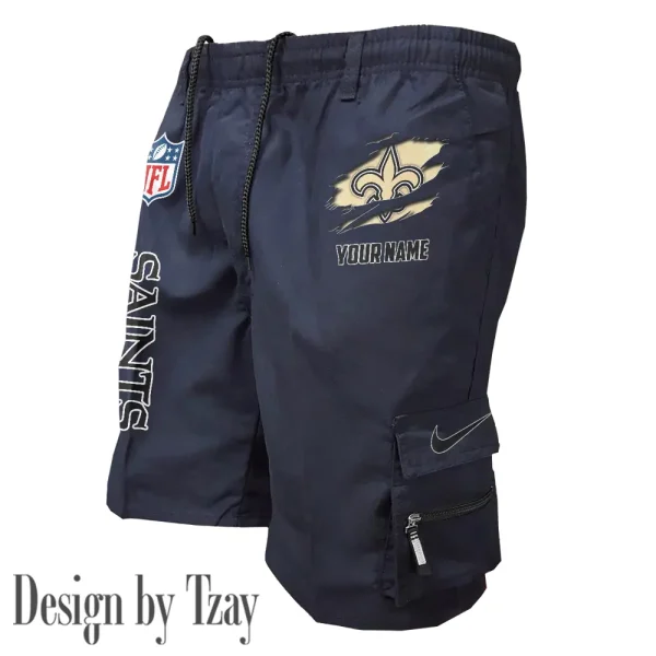 New Orleans Saints Pocket Pants Military Style Tactical Shorts New 2025 AZMSHORT162