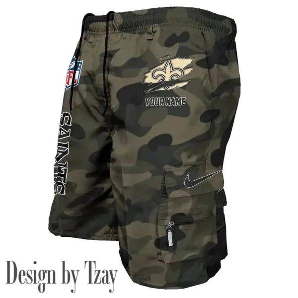 New Orleans Saints Pocket Pants Military Style Tactical Shorts New 2025 AZMSHORT162 - Image 3