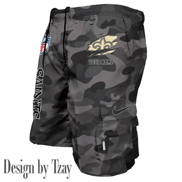 New Orleans Saints Pocket Pants Military Style Tactical Shorts New 2025 AZMSHORT162 - Image 4