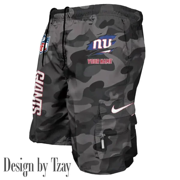 New York Giants Pocket Pants Military Style Tactical Shorts New 2025 AZMSHORT163 - Image 2