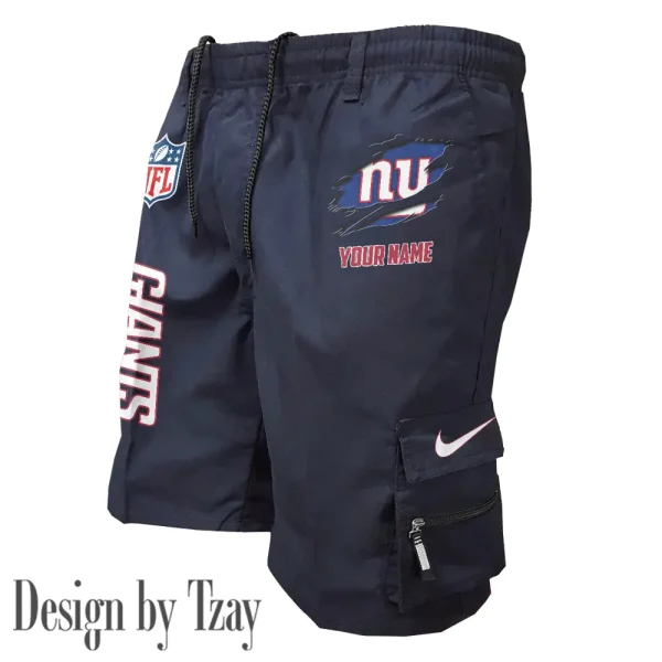 New York Giants Pocket Pants Military Style Tactical Shorts New 2025 AZMSHORT163 - Image 3