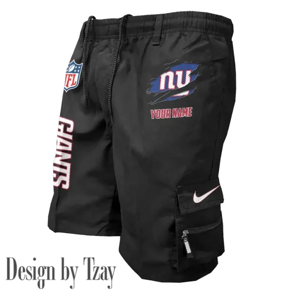 New York Giants Pocket Pants Military Style Tactical Shorts New 2025 AZMSHORT163 - Image 4