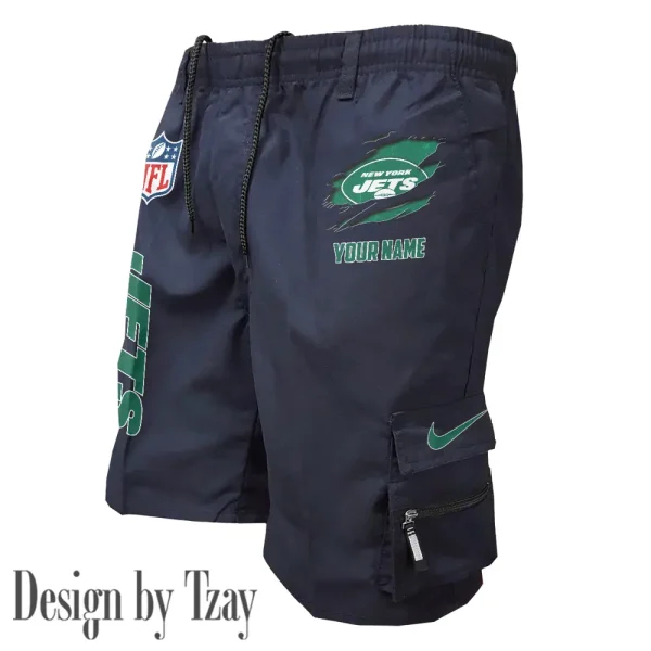 New York Jets Pocket Pants Military Style Tactical Shorts New 2025 AZMSHORT164 - Image 2