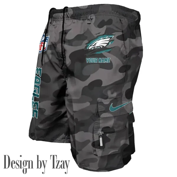 Philadelphia Eagles Pocket Pants Military Style Tactical Shorts New 2025 AZMSHORT165