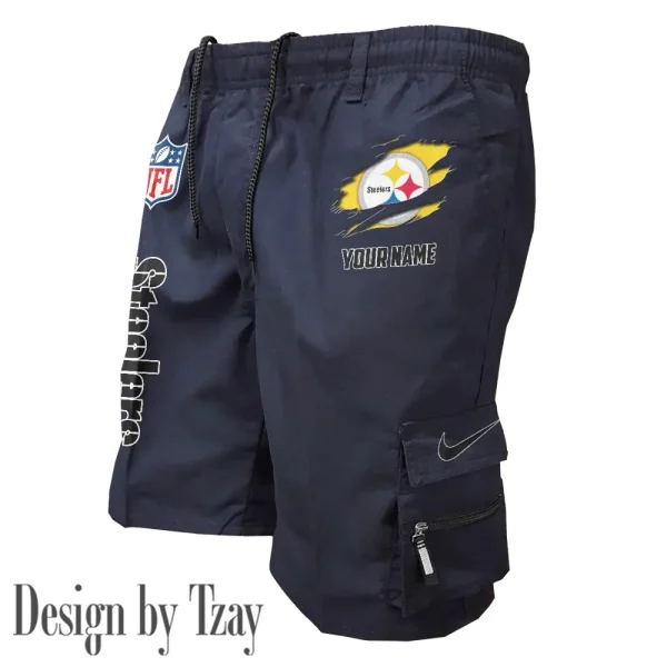 Pittsburgh Steelers Pocket Pants Military Style Tactical Shorts New 2025 AZMSHORT166