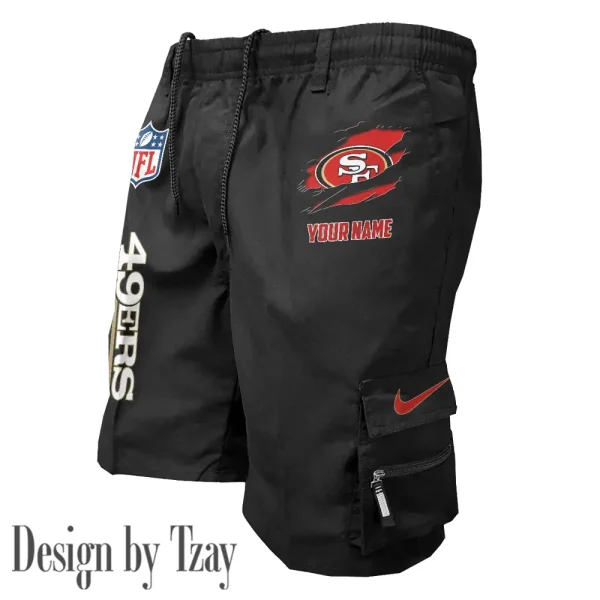 San Francisco 49ers Pocket Pants Military Style Tactical Shorts New 2025 AZMSHORT167