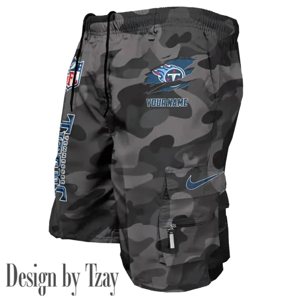 Tennessee Titans Pocket Pants Military Style Tactical Shorts New 2025 AZMSHORT170