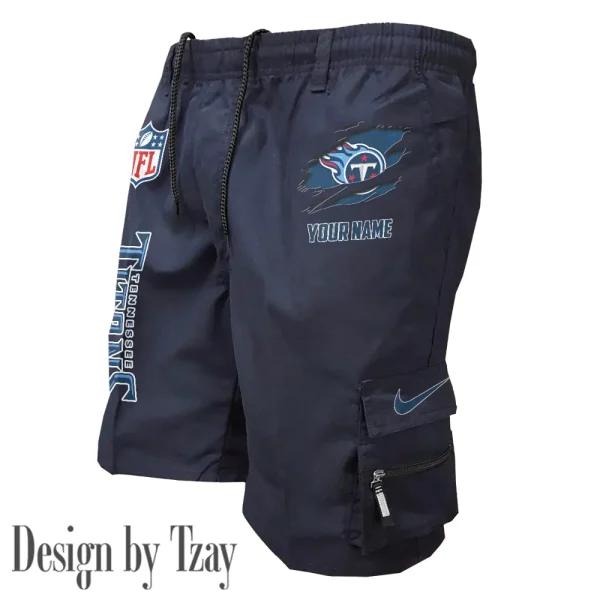 Tennessee Titans Pocket Pants Military Style Tactical Shorts New 2025 AZMSHORT170 - Image 3