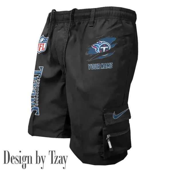 Tennessee Titans Pocket Pants Military Style Tactical Shorts New 2025 AZMSHORT170 - Image 4