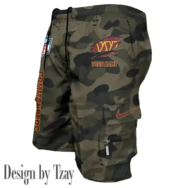 Washington Commanders Pocket Pants Military Style Tactical Shorts New 2025 AZMSHORT171