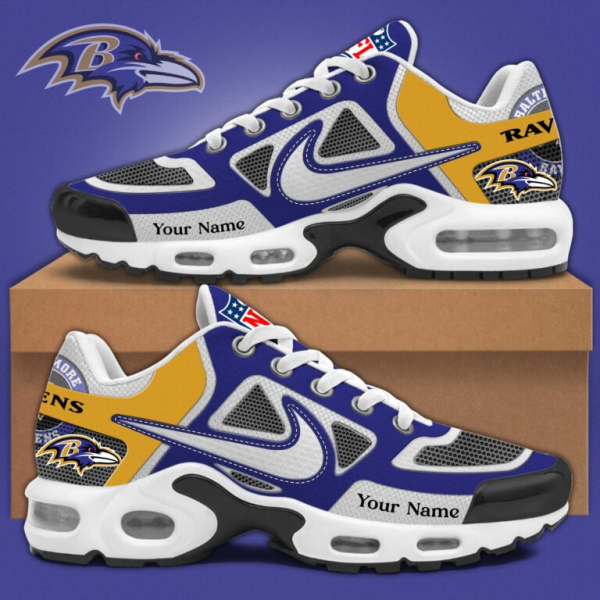 Baltimore Ravens Sosh Custom Name Air Cushion Sport Shoes SPTTNSHOES003