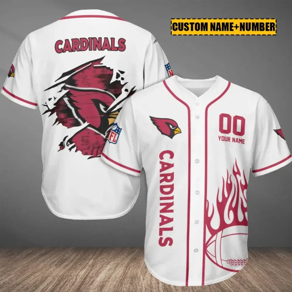 Arizona Cardinals Casual Button Baseball Shirt Trending 2025 AZCBJS735