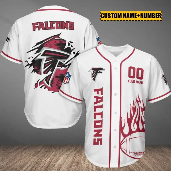 Atlanta Falcons Casual Button Baseball Shirt Trending 2025 AZCBJS736