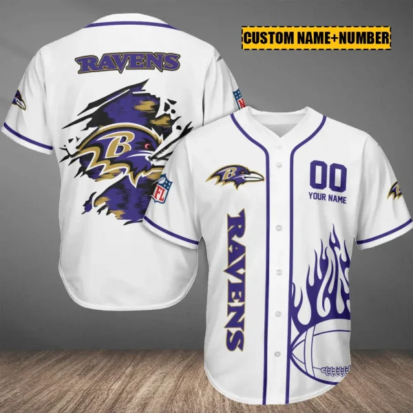 Baltimore Ravens Casual Button Baseball Shirt Trending 2025 AZCBJS737