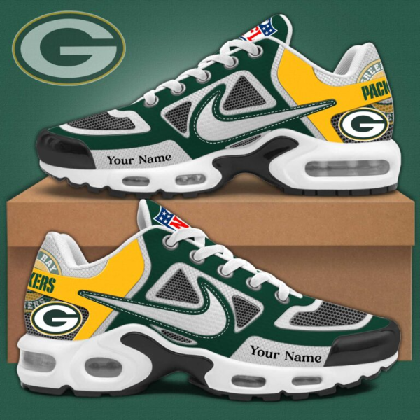 Green Bay Packers Sosh Custom Name Air Cushion Sport Shoes SPTTNSHOES012