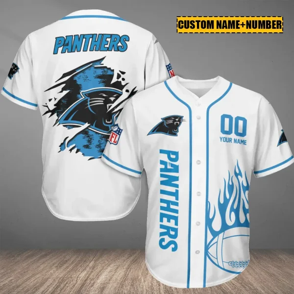 Carolina Panthers Casual Button Baseball Shirt Trending 2025 AZCBJS739