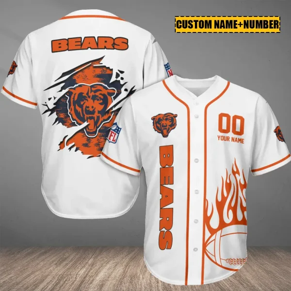 Chicago Bears Casual Button Baseball Shirt Trending 2025 AZCBJS740