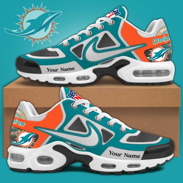 Miami Dolphins Sosh Custom Name Air Cushion Sport Shoes SPTTNSHOES020