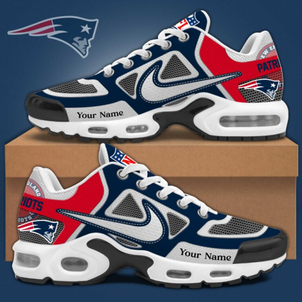 New England Patriots Sosh Custom Name Air Cushion Sport Shoes SPTTNSHOES022
