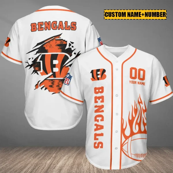 Cincinnati Bengals Casual Button Baseball Shirt Trending 2025 AZCBJS741