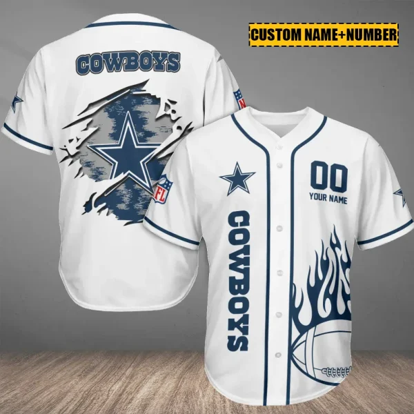 Dallas Cowboys Casual Button Baseball Shirt Trending 2025 AZCBJS743