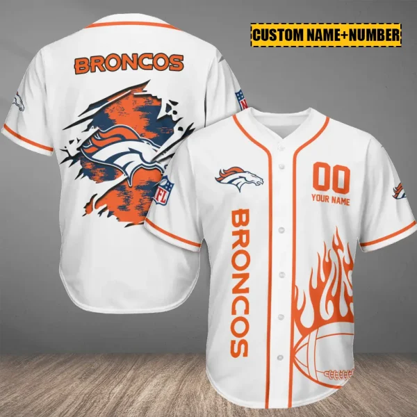 Denver Broncos Casual Button Baseball Shirt Trending 2025 AZCBJS744