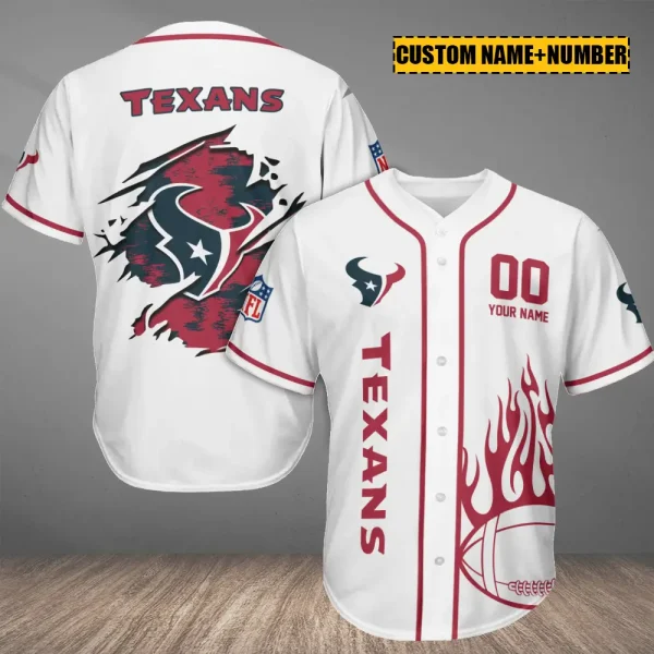 Houston Texans Casual Button Baseball Shirt Trending 2025 AZCBJS747