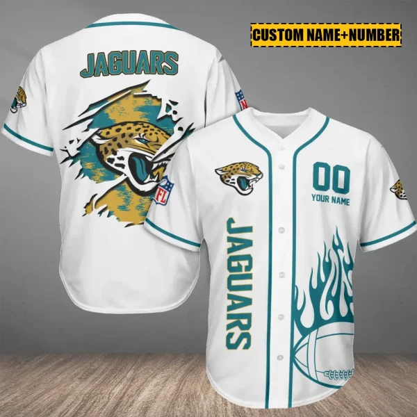 Jacksonville Jaguars Casual Button Baseball Shirt Trending 2025 AZCBJS749