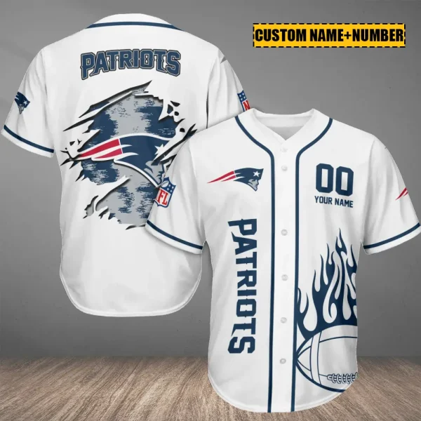 New England Patriots Casual Button Baseball Shirt Trending 2025 AZCBJS756