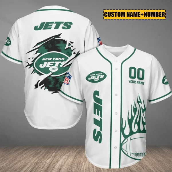 New York Jets Casual Button Baseball Shirt Trending 2025 AZCBJS759