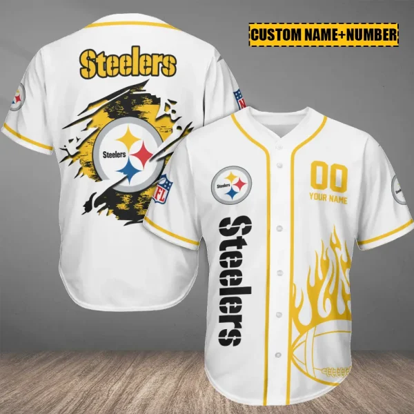 Pittsburgh Steelers Casual Button Baseball Shirt Trending 2025 AZCBJS761