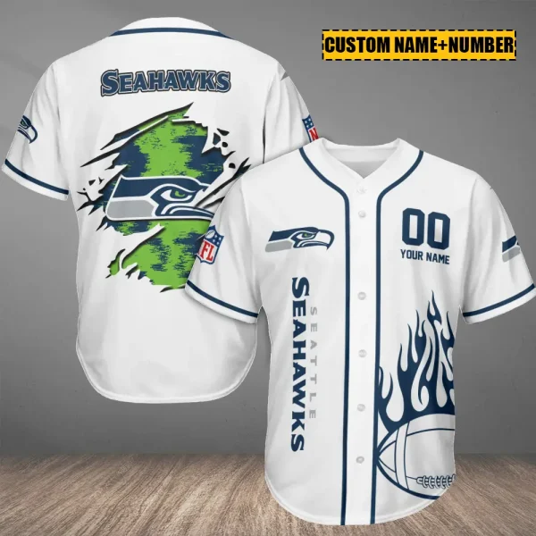 Seattle Seahawks Casual Button Baseball Shirt Trending 2025 AZCBJS763