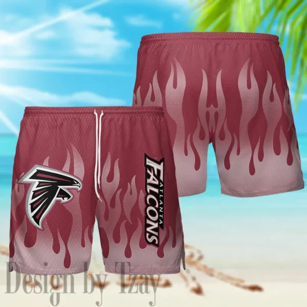 Atlanta Falcons Casual Men's Hawaiian Shirt And Shorts 3D Printed New AZHWS1154 - Image 3
