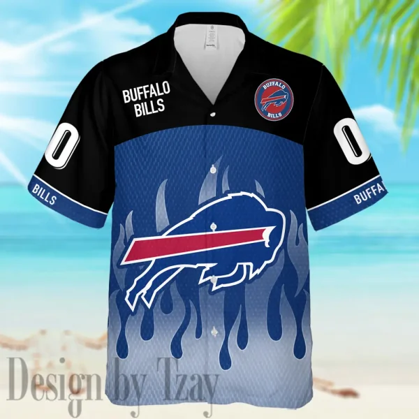 Buffalo Bills Casual Men's Hawaiian Shirt And Shorts 3D Printed New AZHWS1156 - Image 2