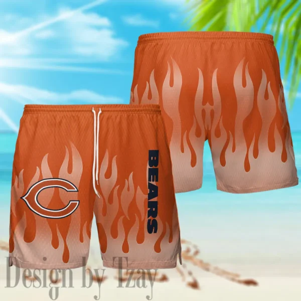 Chicago Bears Casual Men's Hawaiian Shirt And Shorts 3D Printed New AZHWS1158 - Image 3