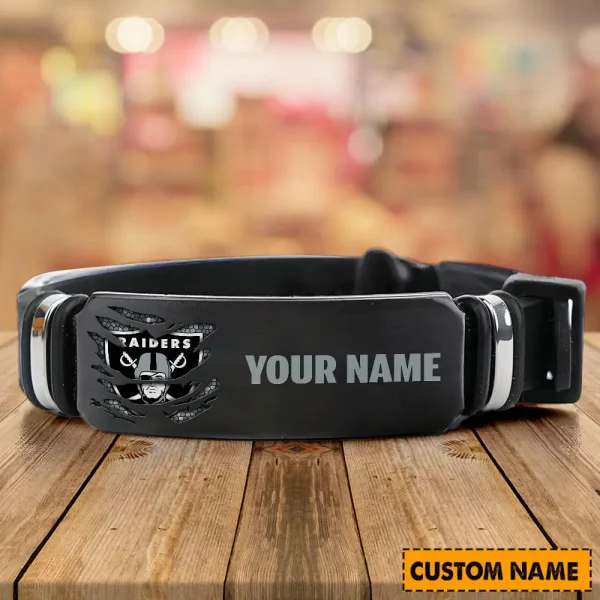 Las Vegas Raiders Bracelet Perfect Gift For Fans SPTSBRACELET001 - Image 2