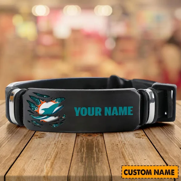 Miami Dolphins Bracelet Perfect Gift For Fans SPTSBRACELET002 - Image 2