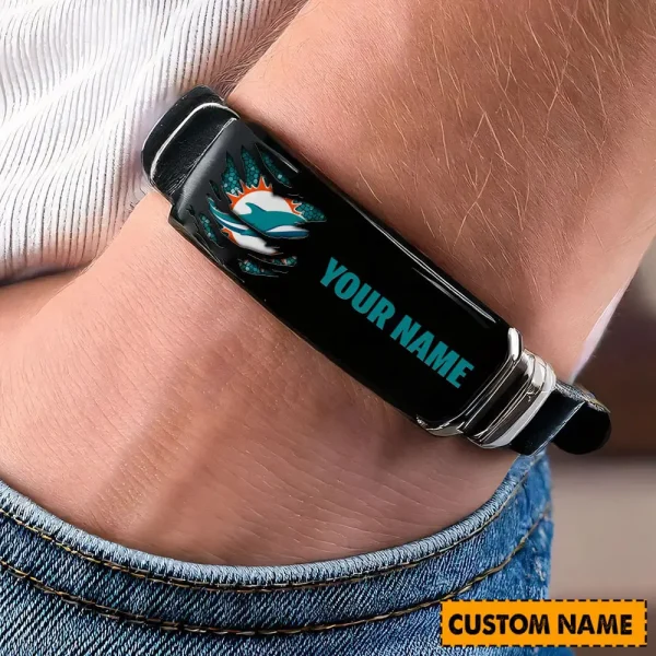 Miami Dolphins Bracelet Perfect Gift For Fans SPTSBRACELET002 - Image 3
