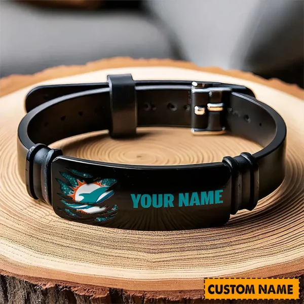 Miami Dolphins Bracelet Perfect Gift For Fans SPTSBRACELET002 - Image 4