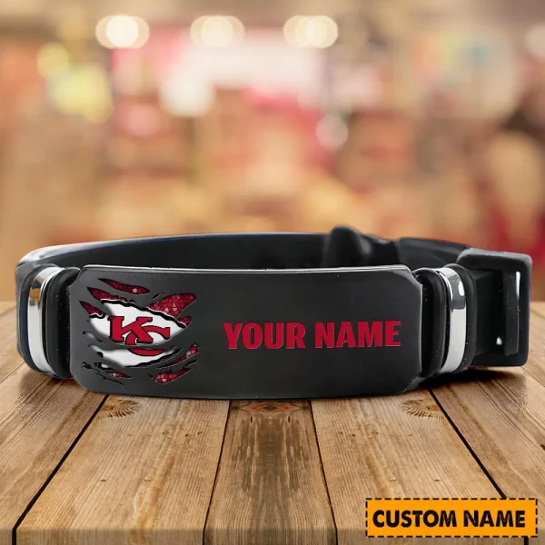 Kansas City Chiefs Bracelet Perfect Gift For Fans SPTSBRACELET025 - Image 4